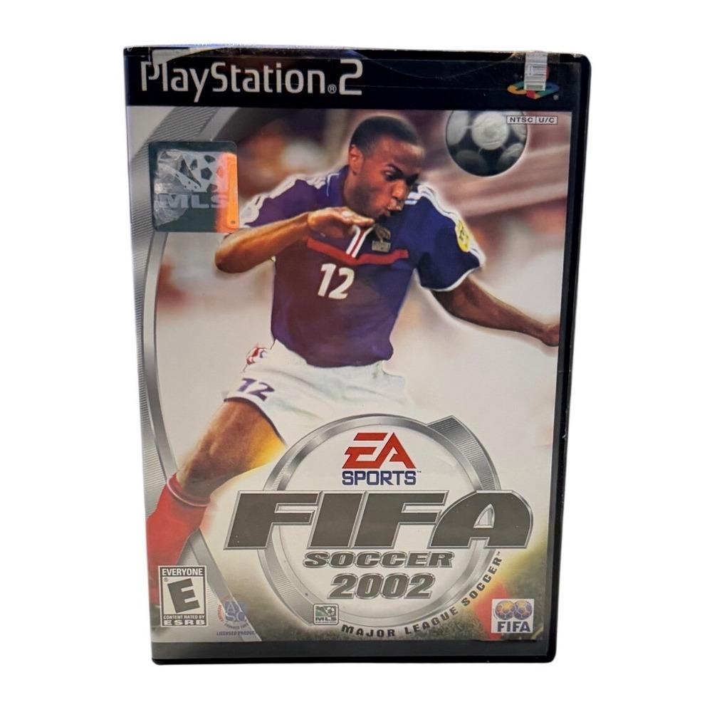 VTG FIFA Soccer 2002 Sony PlayStation 2 PS2 EA Sports Complete CIB Thierry Henry